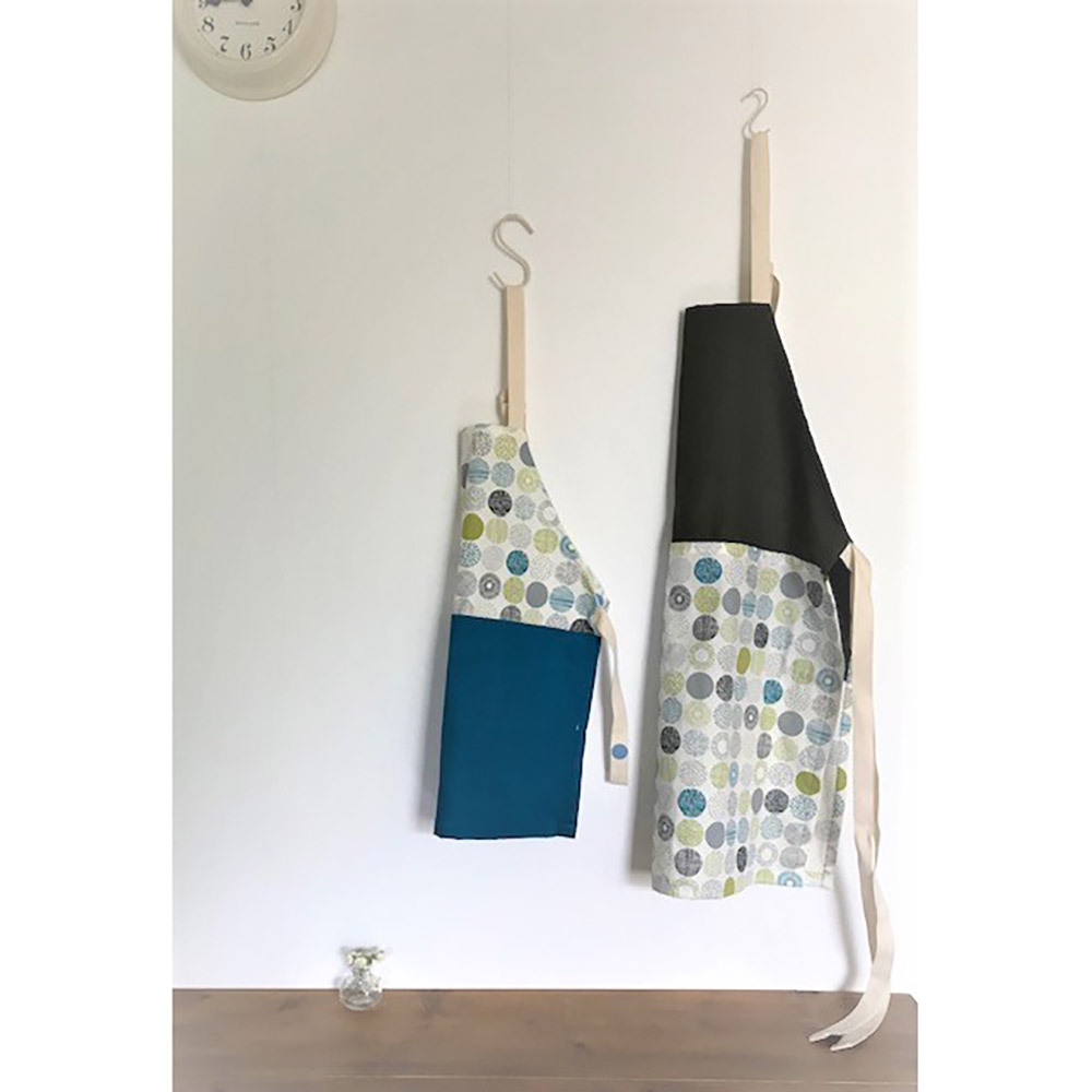 オリジナル型紙 1日で簡単に作れる！後ろまで布がある大人用エプロンの作り方 - 縫いナビ 生地のマルイシ