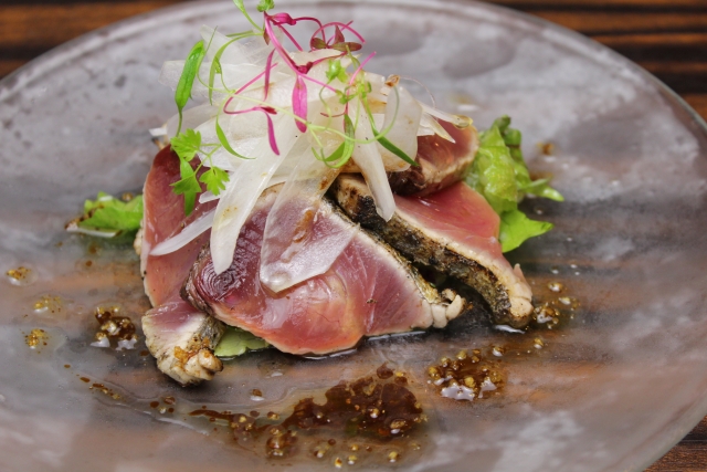 100%国産藁で焼いたかつおたたきGreen Beans