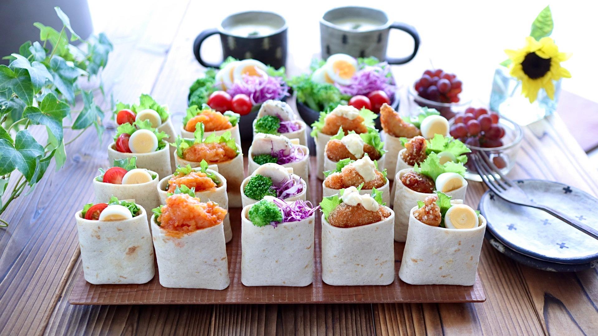 カフェでも人気！トルティーヤで作るカラフルラップサンドレシピサイトNadia