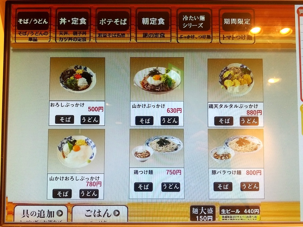 若菜そば 「阪急十三駅構内」おっさんの孤独なランチブログ