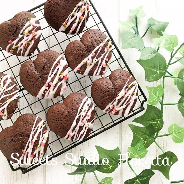 バレンタイン ハートマドレーヌ♪ - ふぁそらキッチン