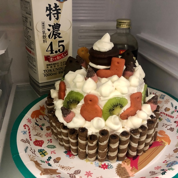 市販のスポンジでデコレーションケーキ♡ by あいみnキッチンクックパッド簡単おいしいみんなのレシピが392万品