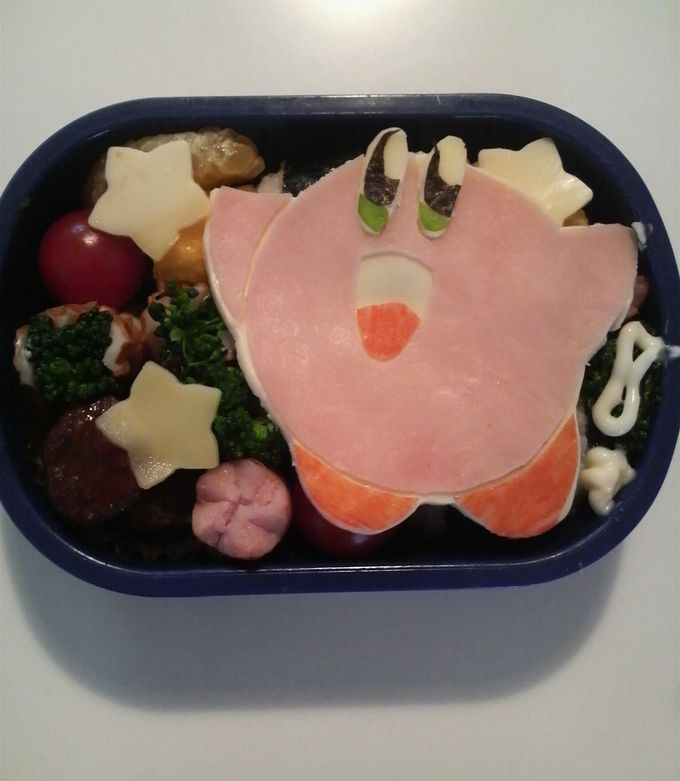 カービィーのほおばり変形弁当 お弁当作り方キャラ弁星のカービィディスカバリ