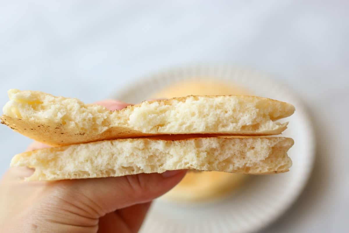 もっちり＾＾米粉と豆乳のパンケーキ