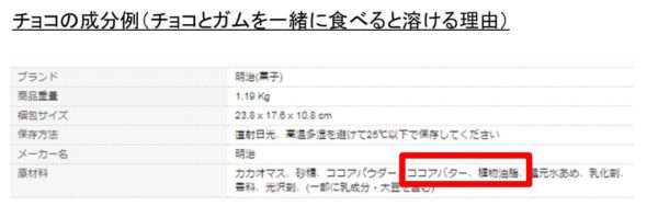 ガムとチョコを一緒に食べると、なぜガムが溶けるのかゆずもちろぐ