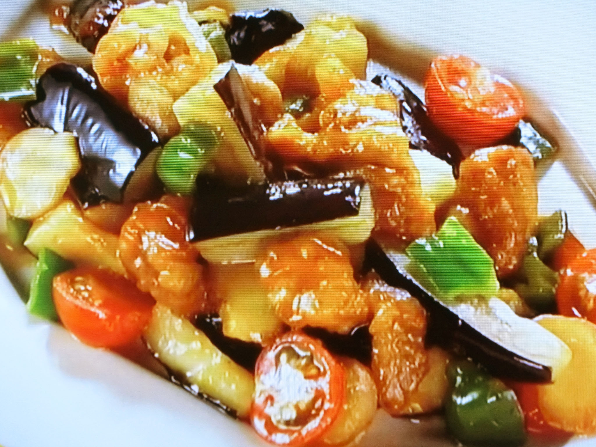 れんこんと豚肉の甘酢炒め