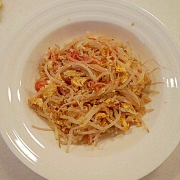 レンジで5分 もやしとカニカマのナムル