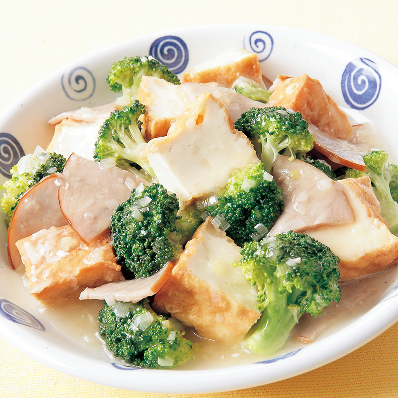 ハムとブロッコリーのバター醤油炒め