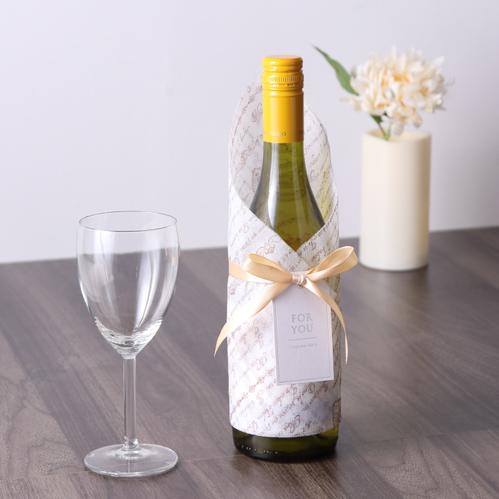 包装部：ラッピング方法＞バリエーション＞ボトルラッピングC