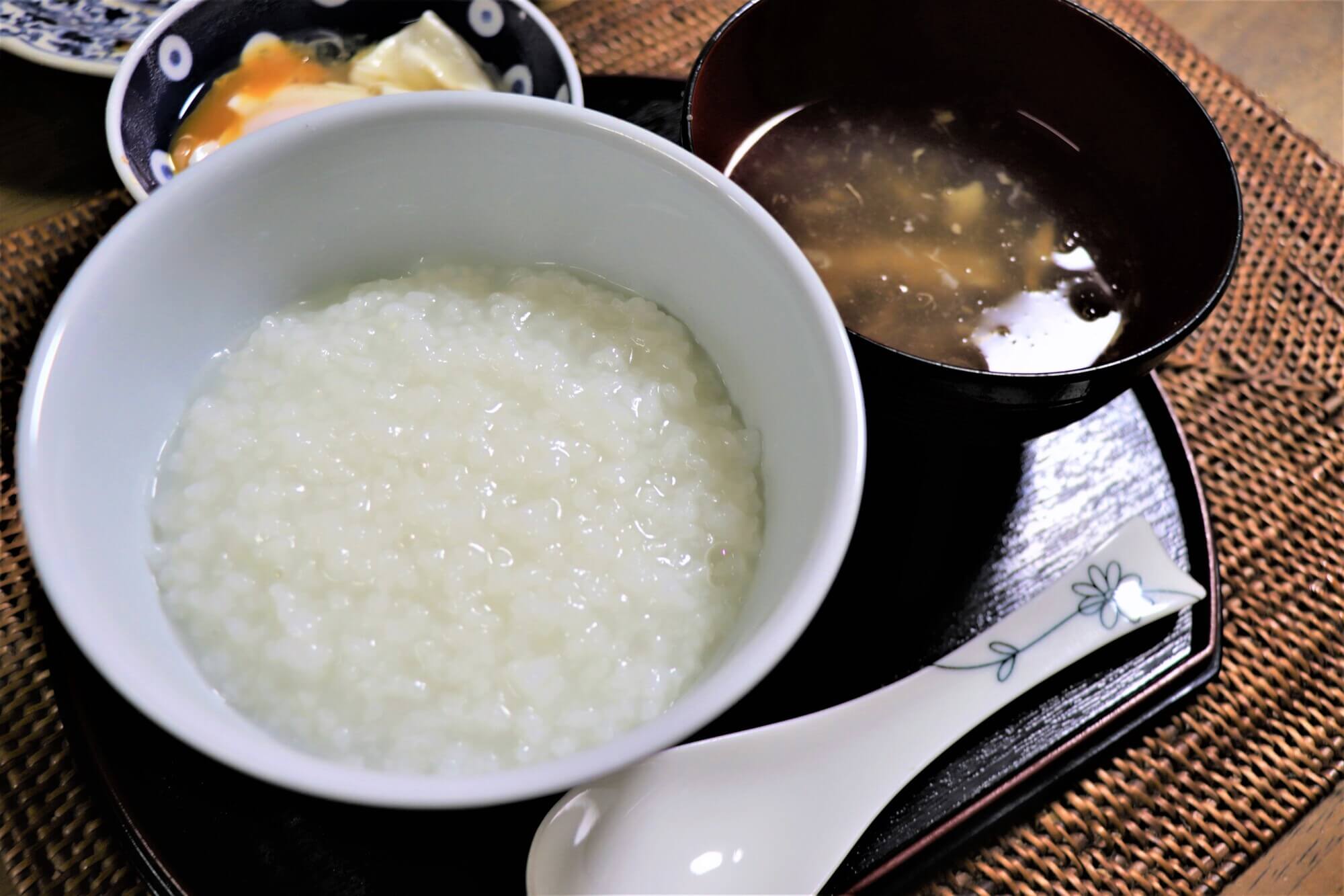 ザーサイで簡単！中華風粥レシピはくばく