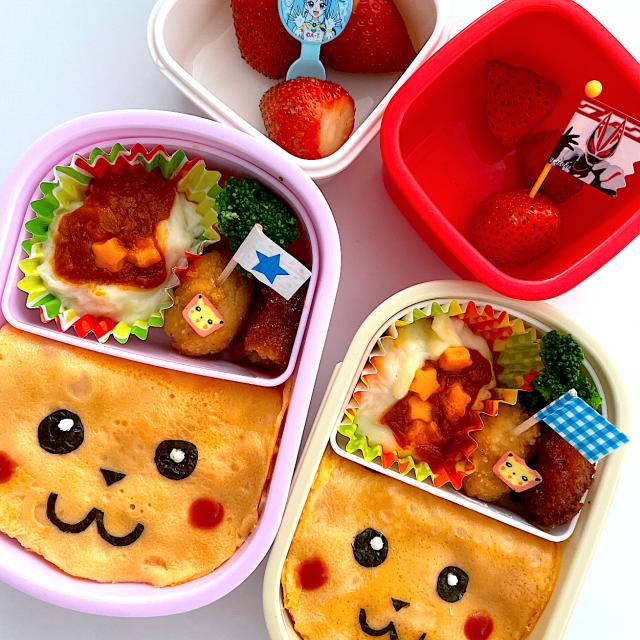 ポケモン☆ピカチュウのオムライス弁当