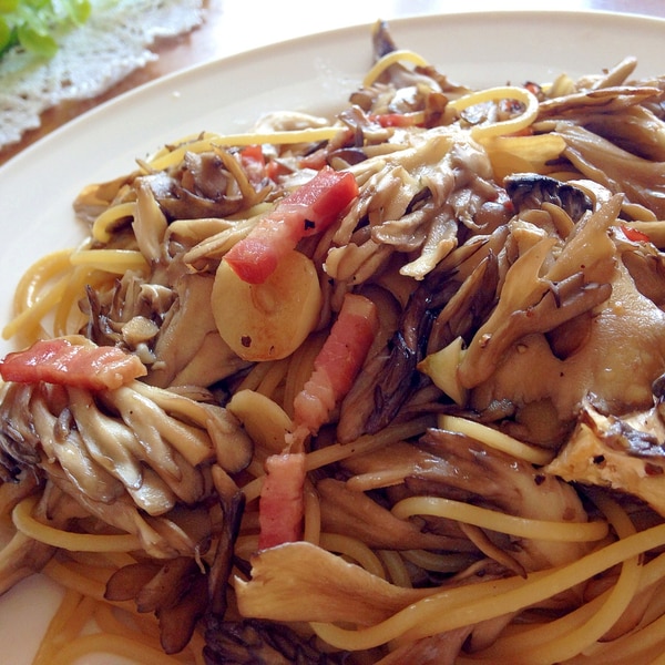 時短料理！ベーコンとキノコの和風パスタ