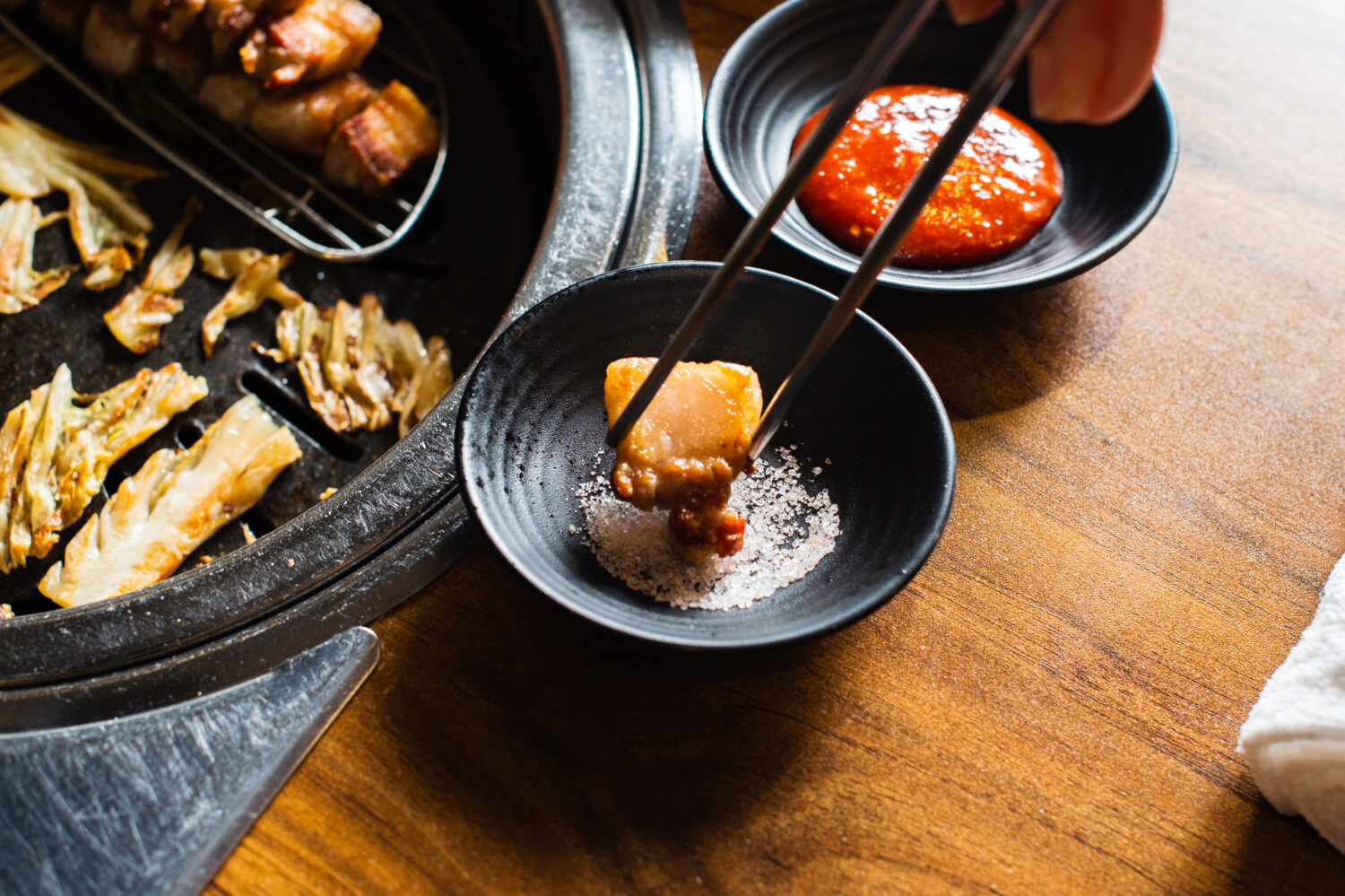 豚バラ肉のサンチュ包み サムギョプサル