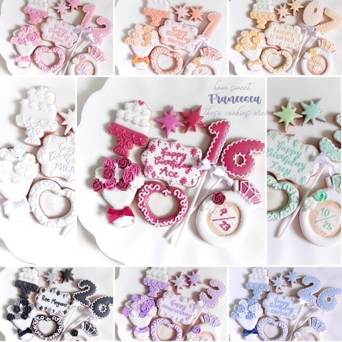 アイシングクッキー オーダー受付 オーダーメイド 誕生日クッキー オーダークッキーのご紹介です♪