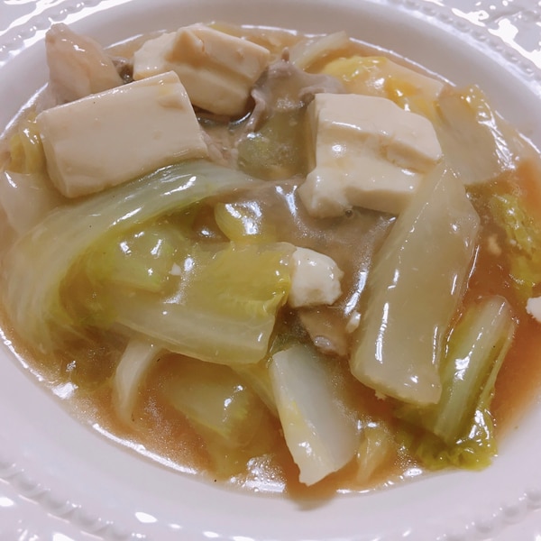 簡単おかず＊白菜と豆腐のうま煮