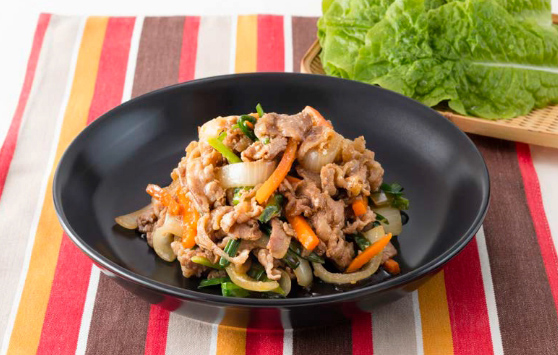 元気豚とニラのプルコギ風炒めで元気に！多古米おかず選手権