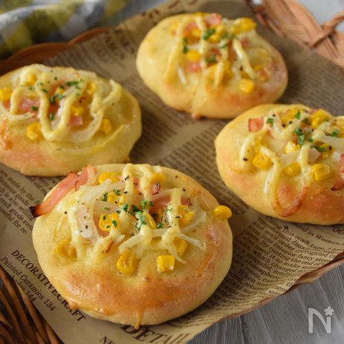 ホットケーキミックスで おかずパン はなまるマーケット・レシピ : 三ツ星主婦の「簡単！料理レシピ」