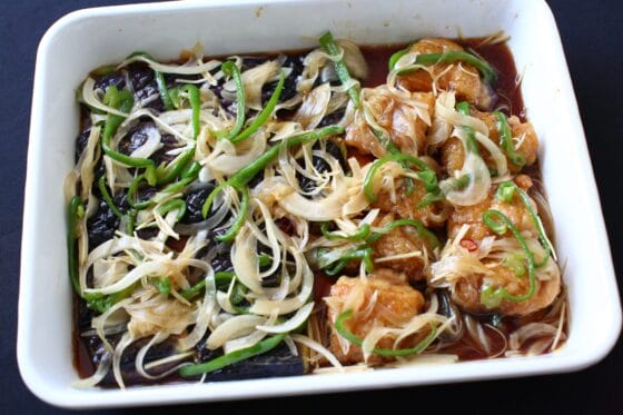 「ナスと玉ねぎの南蛮漬け」夏野菜で作る作り置き・とろ～とジューシー！絶品ナス料理・南蛮漬け・なすレシピ・夏野菜レシピ