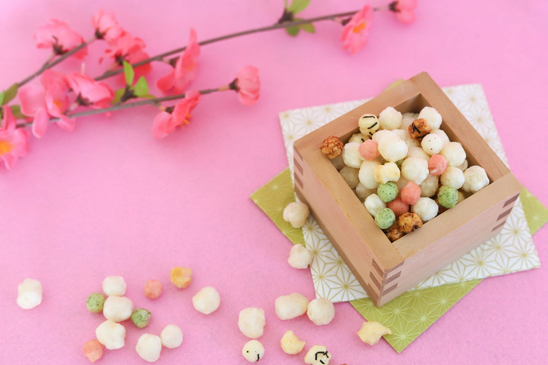 栄養・食べ物・お菓子・春 ひなあられのかわいいフリーイラストフタバのフリーイラスト