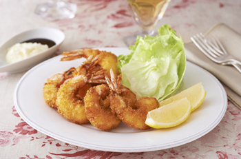 大っきいエビフライ10尾ひらめ君のお魚横丁