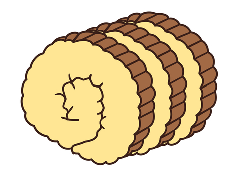 伊達巻のイラスト 2カット- イラストくん