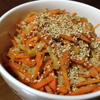 油揚げとにんじんの甘辛煮