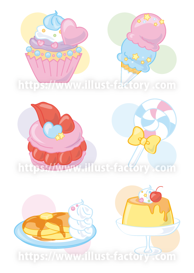 リアルなドーナツ・その１ 食べ物 無料イラスト素材Good