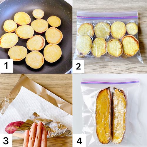 冷凍→自然解凍で詰めるだけお弁当！さつま芋甘煮