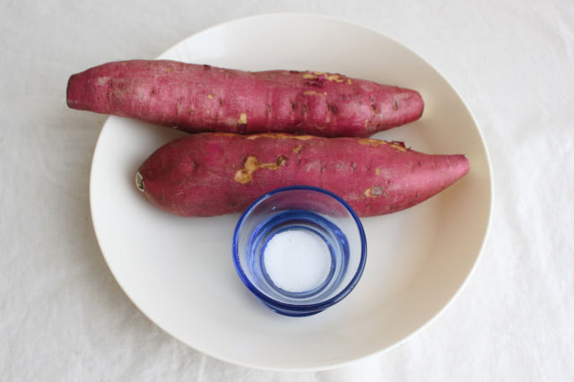 さつま芋塩水蒸し♪胃弱便秘に簡単漢方薬膳