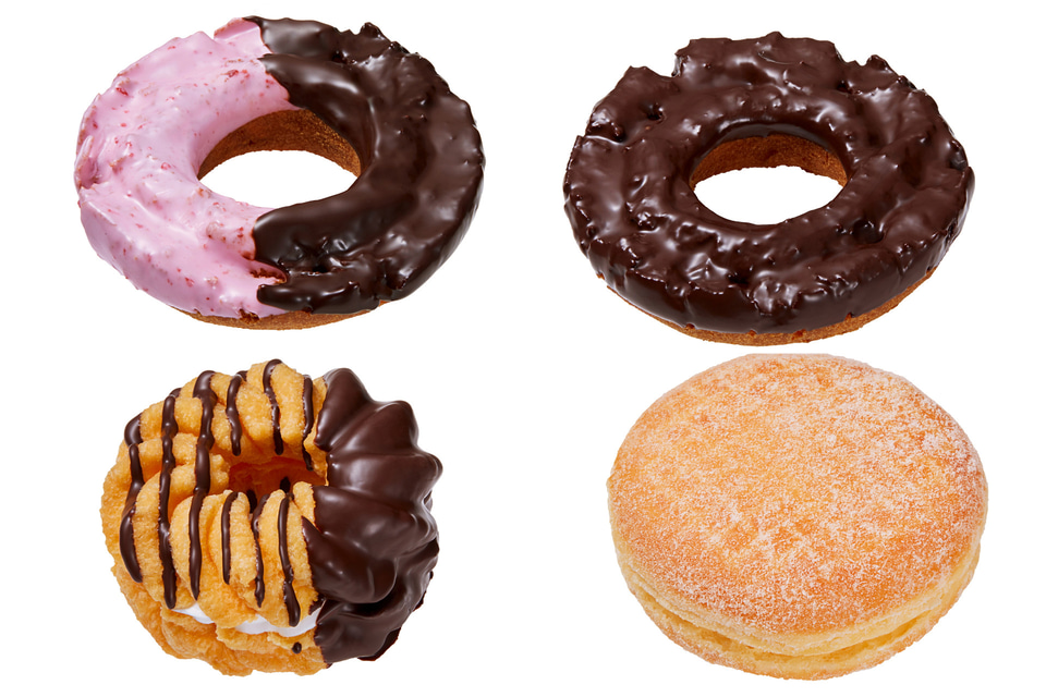 人気のポン・デ・リングにモッチモチのショコラたちが復活、新商品「ポン・デ・きなこクランチ」まで全7種類試食レビュー - GIGAZINE