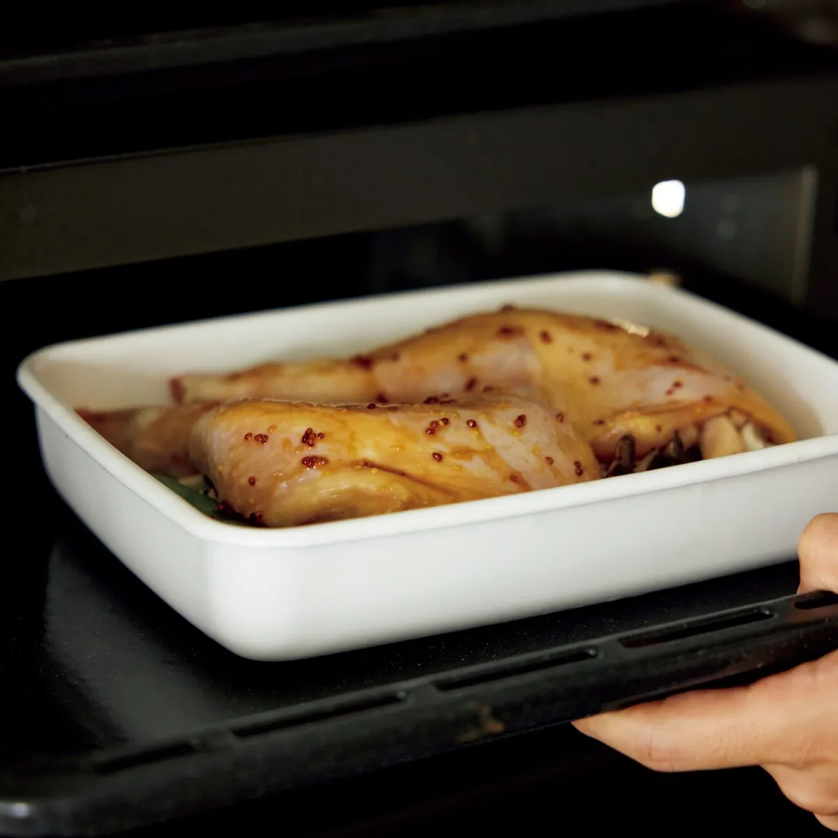 骨つきもも肉 照り焼き オーブン