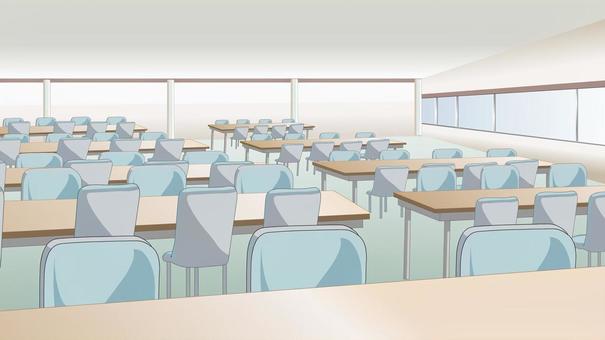 無料イラスト社員食堂で料理を選ぶサラリーマン男性パブリックドメインQ：著作権フリー画像素材集