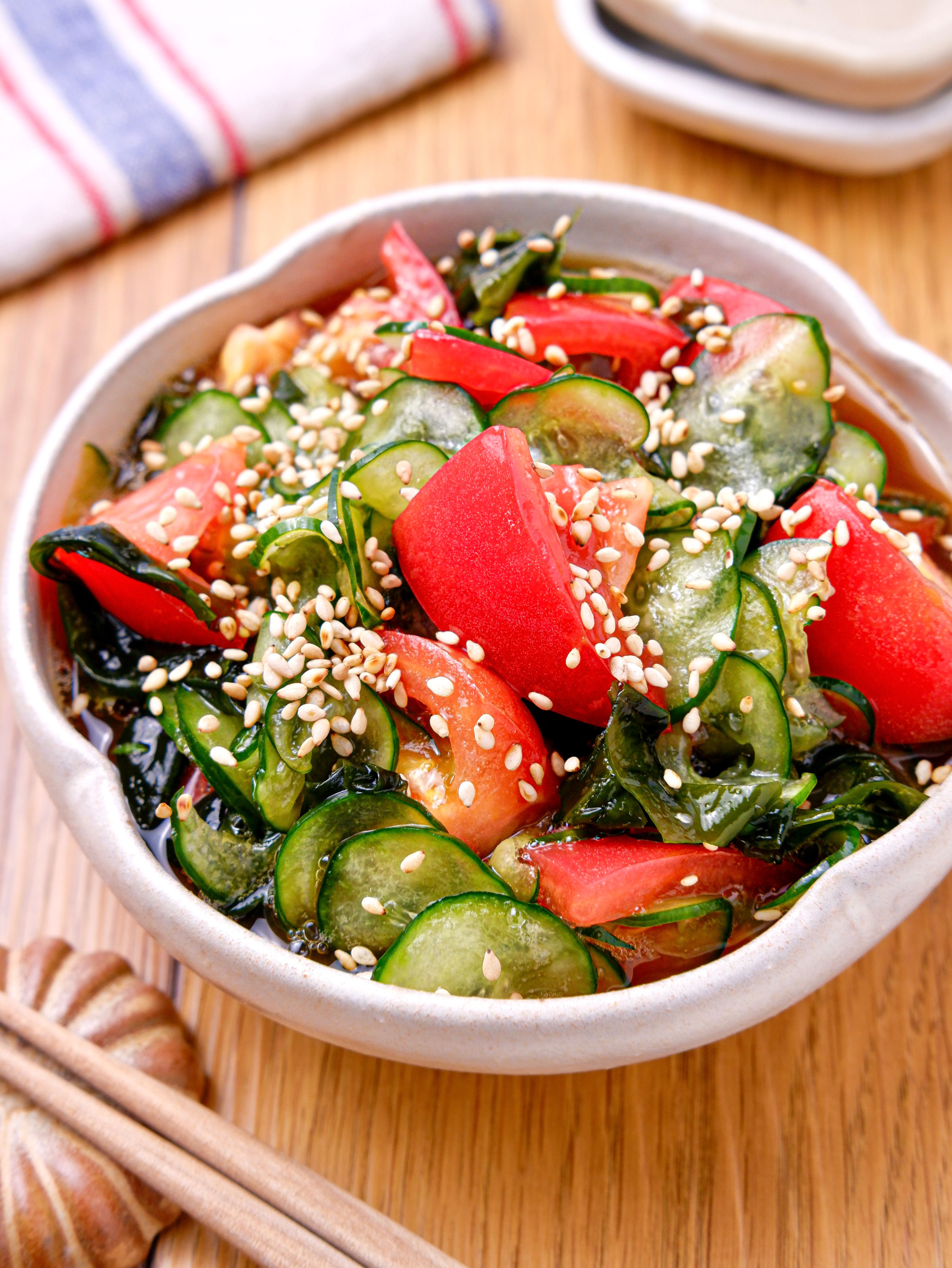 ささみきゅうりの梅ポン酢 - MOAI's KITCHENMOAI's KITCHEN