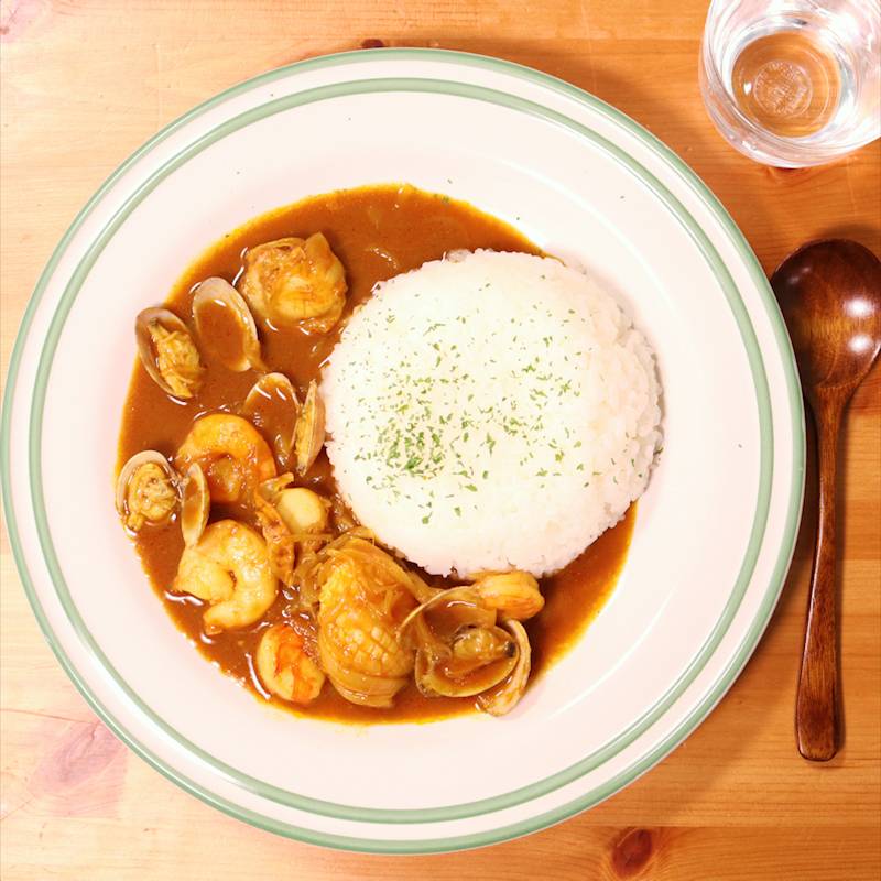 包丁いらず！シーフードカレ