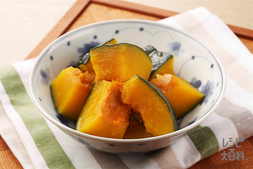 レンジで！栗かぼちゃの煮物