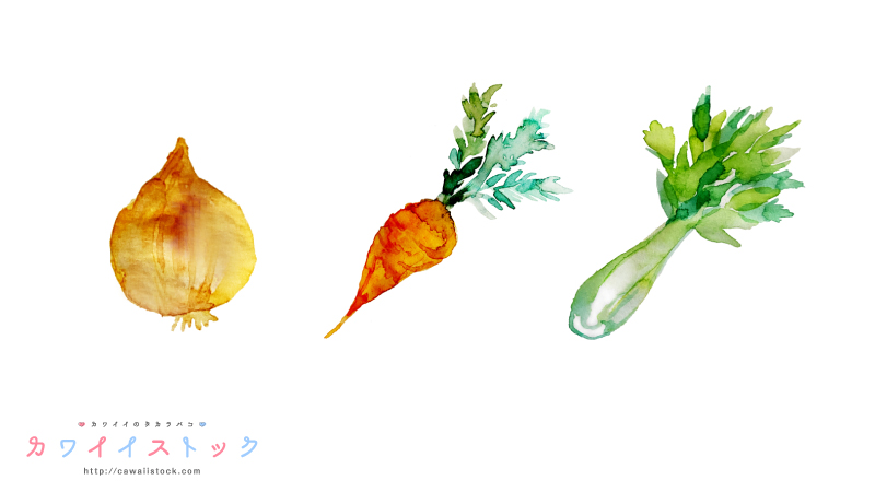 ベジタブル☆野菜がいっぱいの背景フレーム☆木の背景：イラスト無料