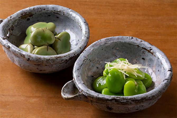 そらまめとえびのクリーム煮