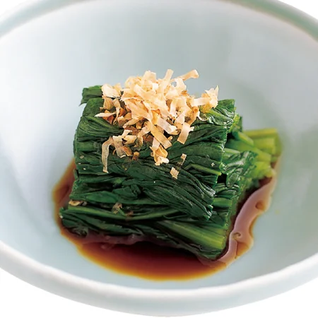 ほうれん草と焼き椎茸のお浸し