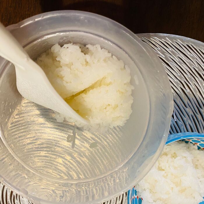 電子レンジで白米1合を炊いてみた 20分足らずでごはん完成Hint-Pot -2