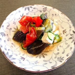 早ウマ♪ しっとり鶏ささみときゅうりの豆腐サラダ