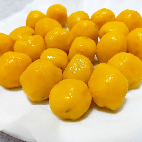 もちもちつるん♪かぼちゃ団子☆みたらし