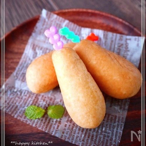 アメリカンドッグのレシピ 小麦粉から生地作り 牛乳不使用 ：白ごはん.com