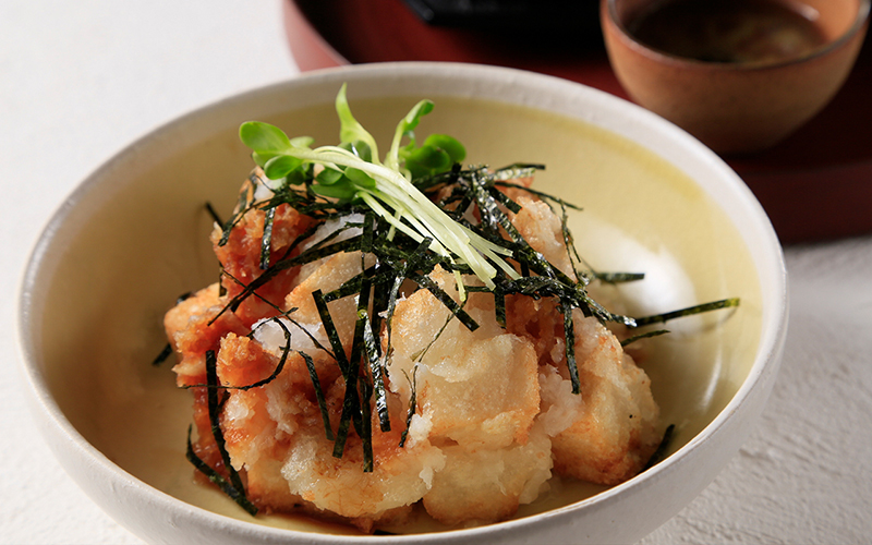 大根大量消費！桜海老とネギの大根もち