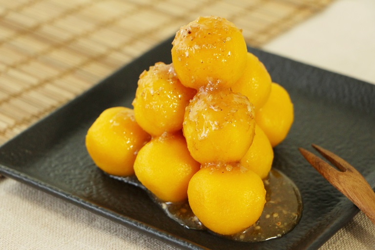 北海道流☆モチモチ☆かぼちゃだんご