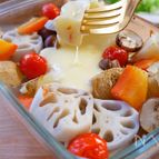 子供向け！温野菜のチーズフォンデュ