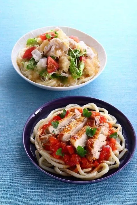 さっぱり 鶏肉のぶっかけおろしうどん