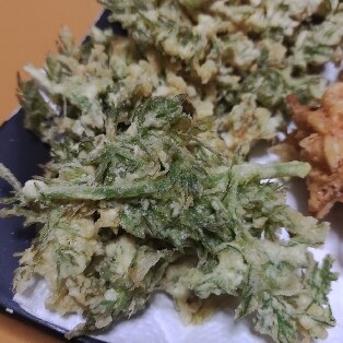 水菜の花のかき揚げ レシピ・作り方 by またたび☆ - 楽天レシピ