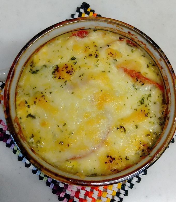 ポテトサラダをアレンジ！ポテトグラタン」お手軽食育レシピ大分県中津市