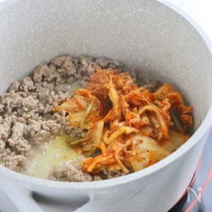 包丁なし キムチで簡単ヘルシー！お豆腐チゲ風スープ