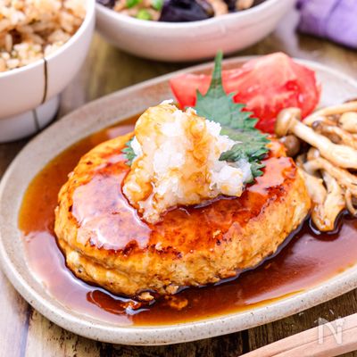 ヘルシー♪秘密の隠し味和風豆腐ハンバーグ